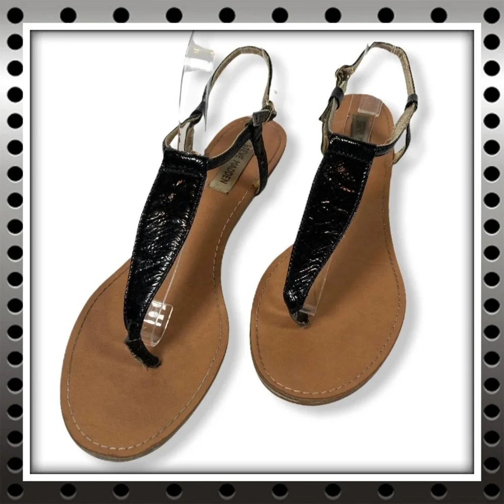 Size 9 Steve Madden T-Strap Wedge Sandals